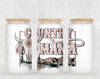 Country Mama Glass Can