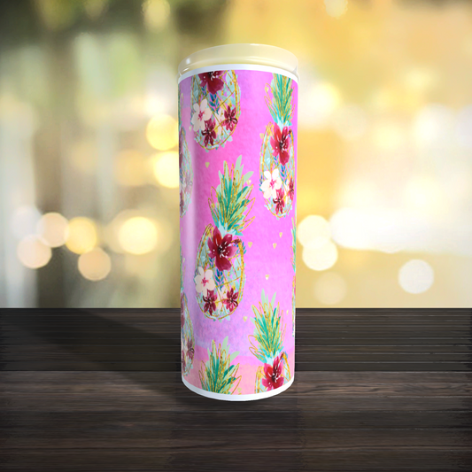 Floral Pineapple  Tumbler