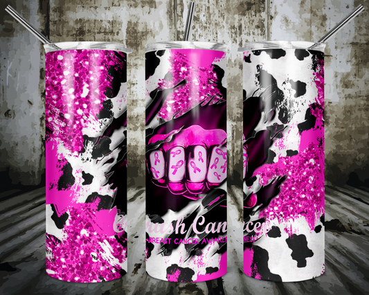 Crush Cancer Breast Cancer  Tumbler