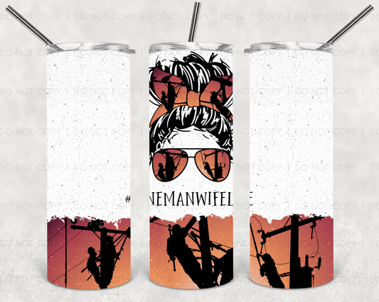 Lineman Wife Life Tumbler