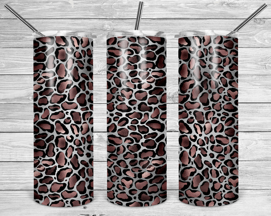 Pink & Black Leopard Tumbler