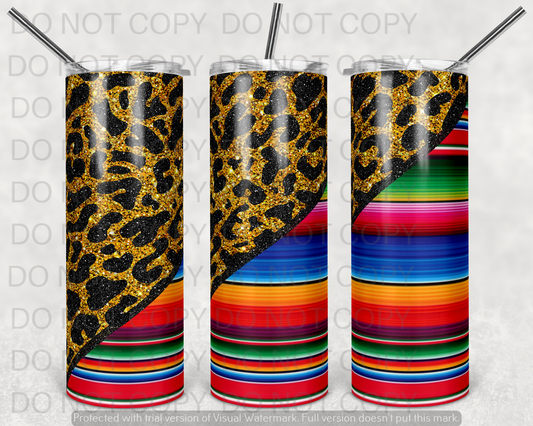 Cheetah Serape  Tumbler