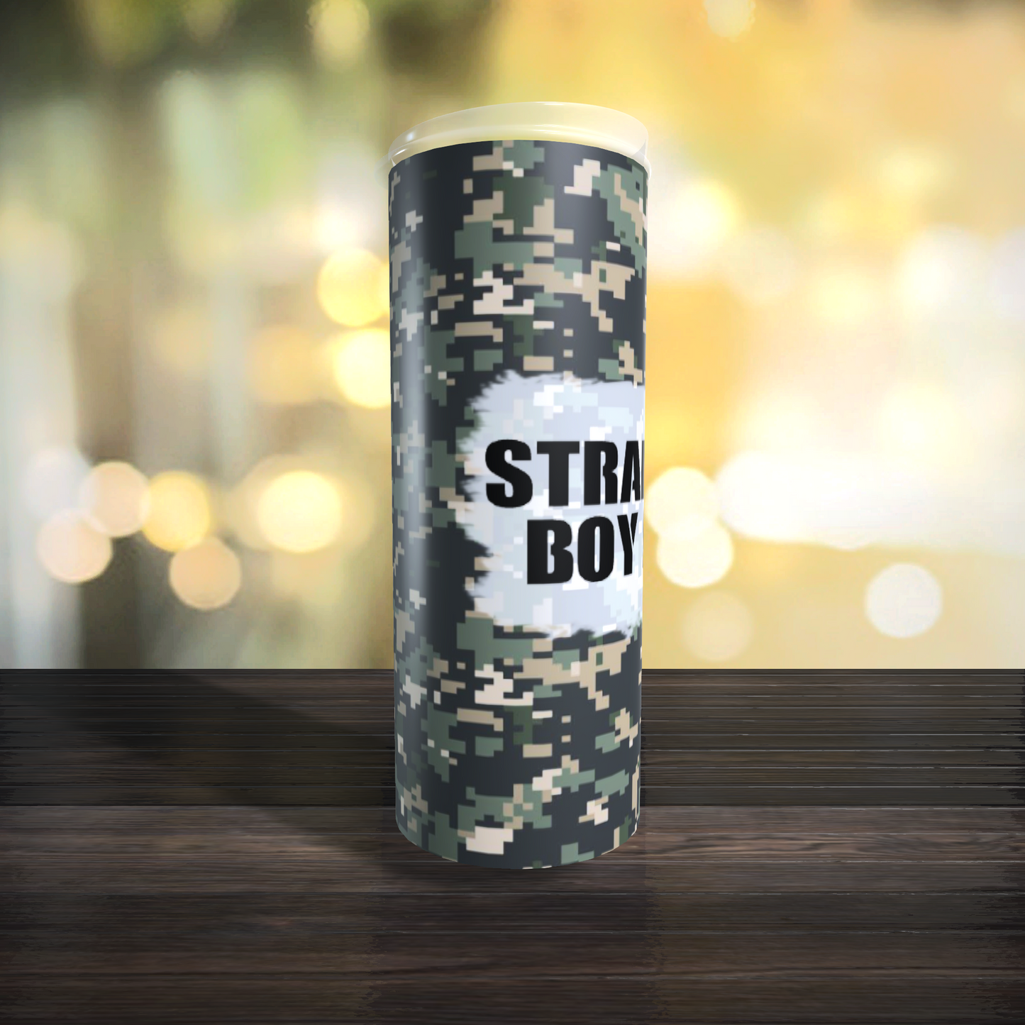 Straight Up Boy Mama Camo Tumbler