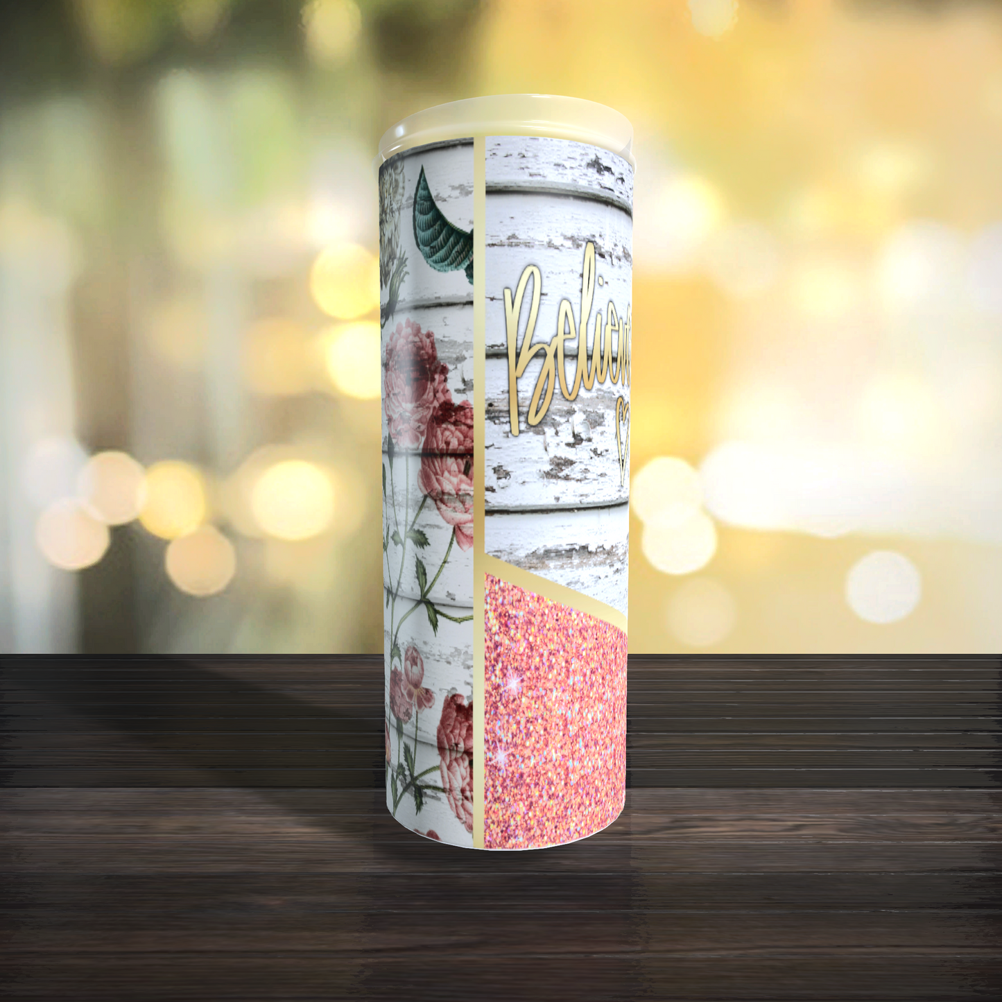 Believer Floral Tumbler