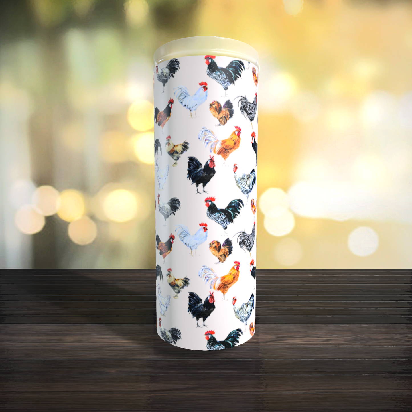 Beige Chickens Tumbler