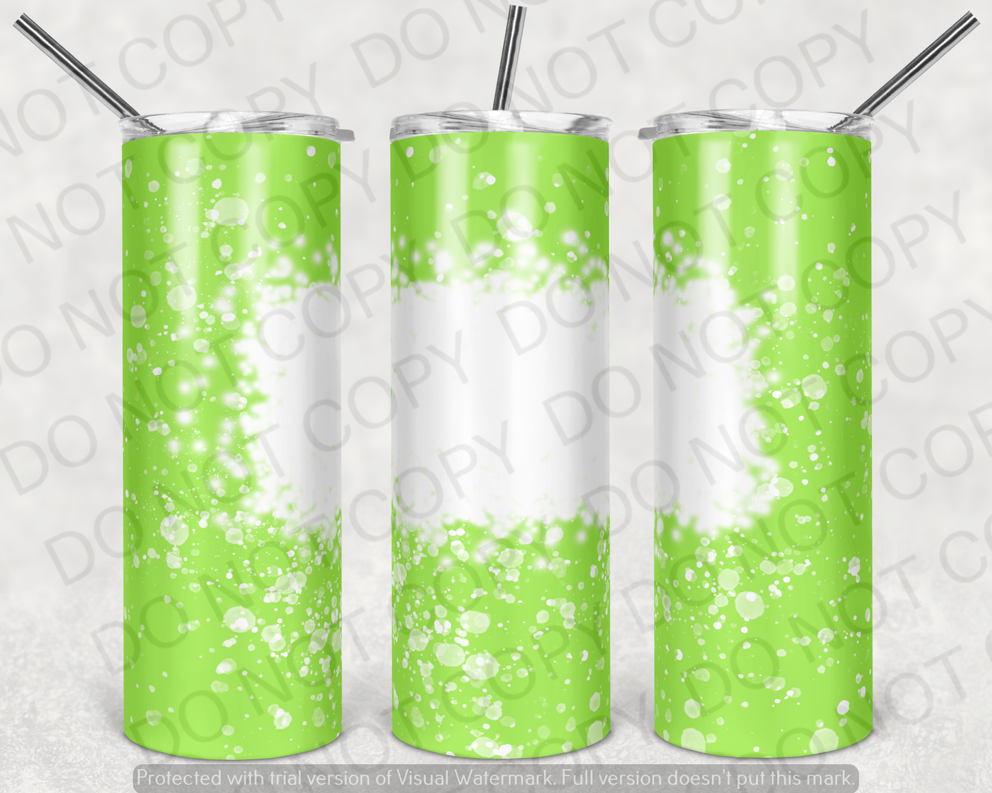 Lime Green Bleach Tumbler