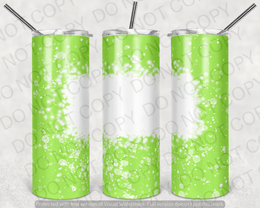 Lime Green Bleach Tumbler