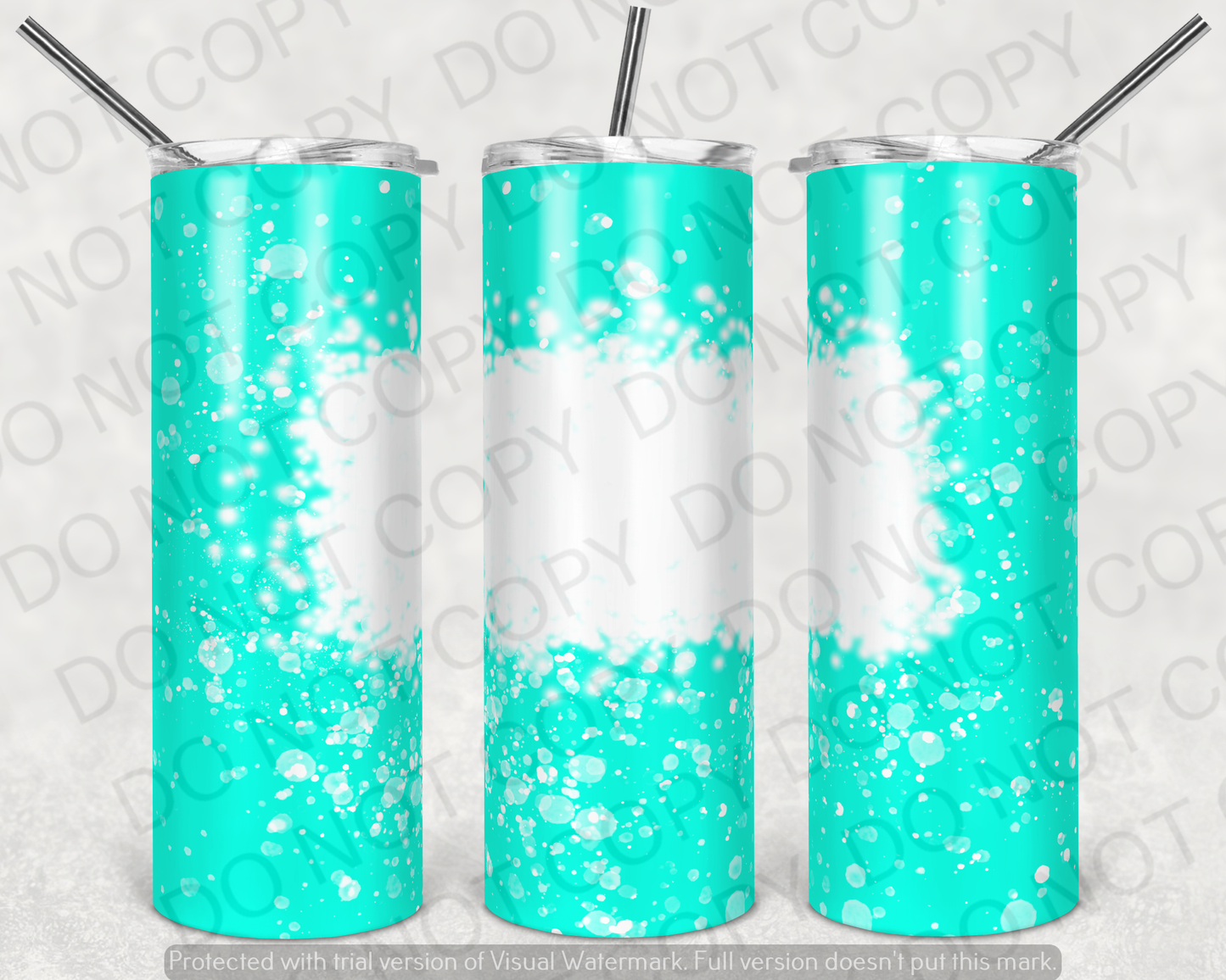 Teal Bleach Tumbler