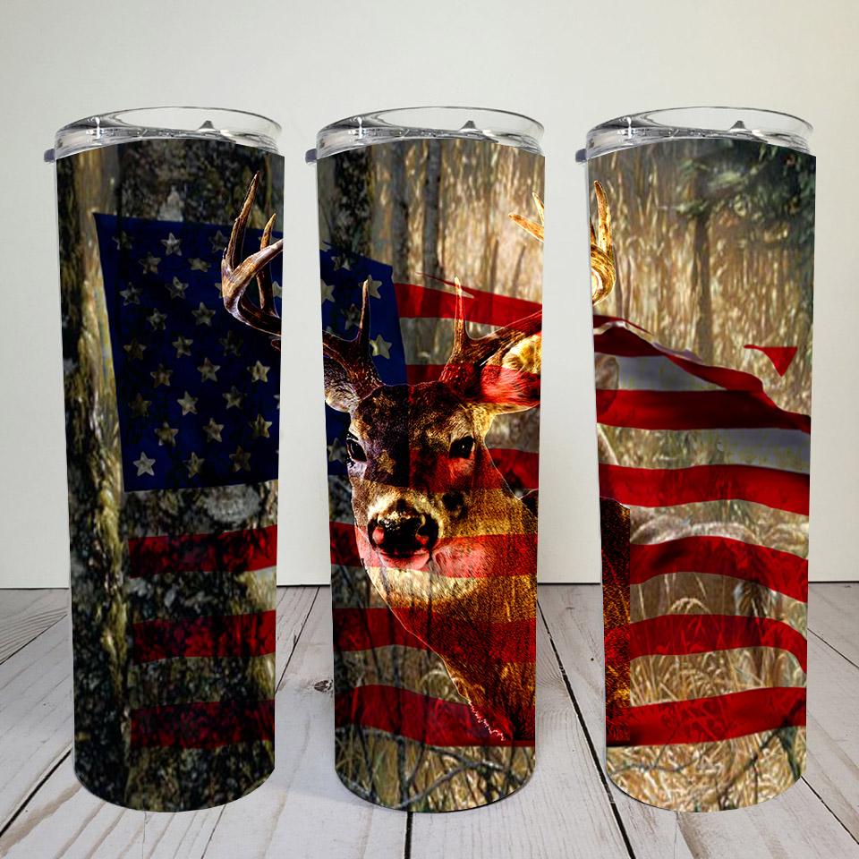 Deer Flag Tumbler