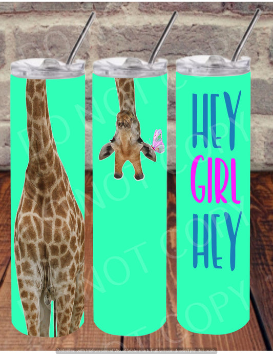 Hey Girl Hey Giraffe Tumbler