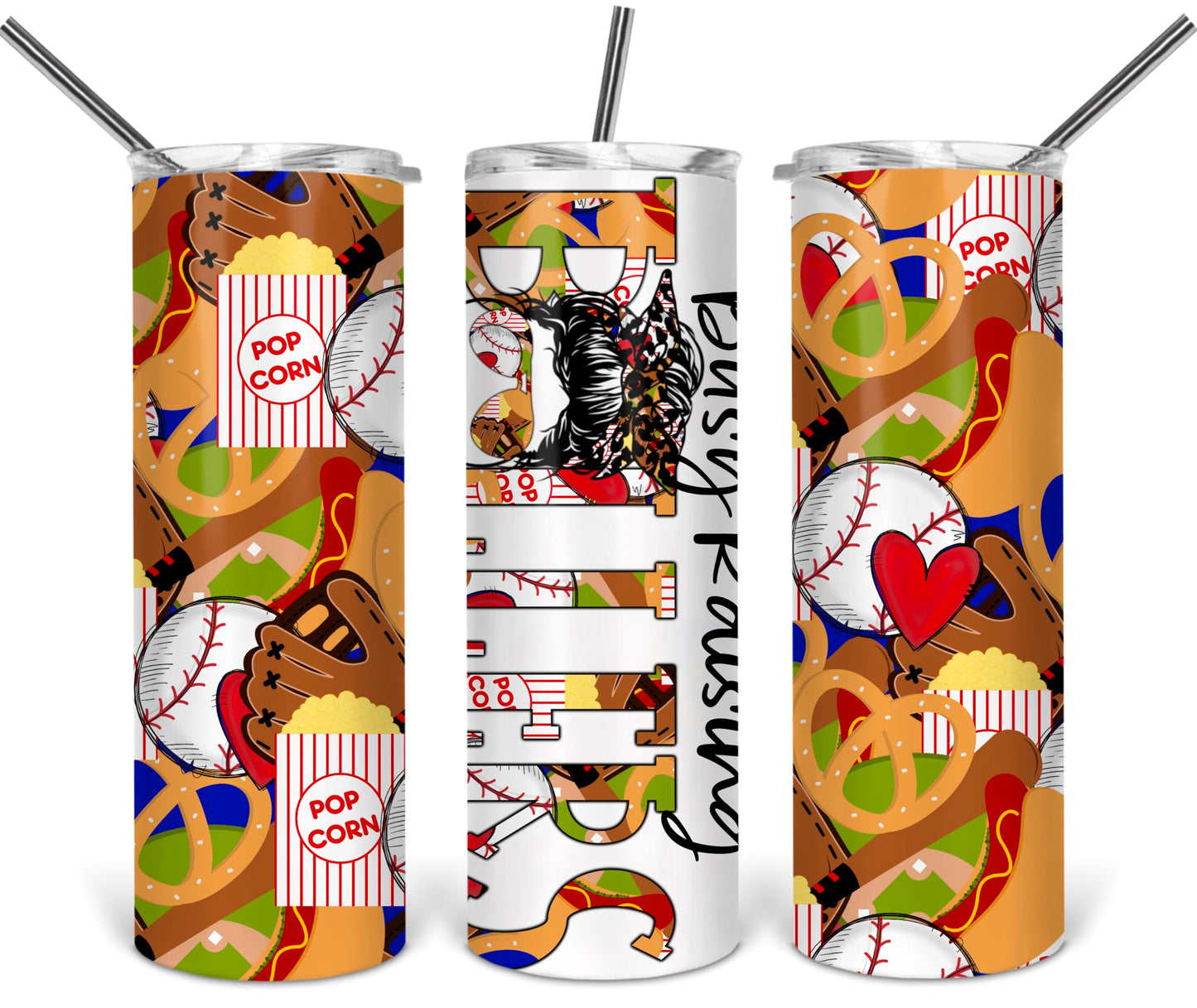 Busy Raising Ballers Baseball Tumbler