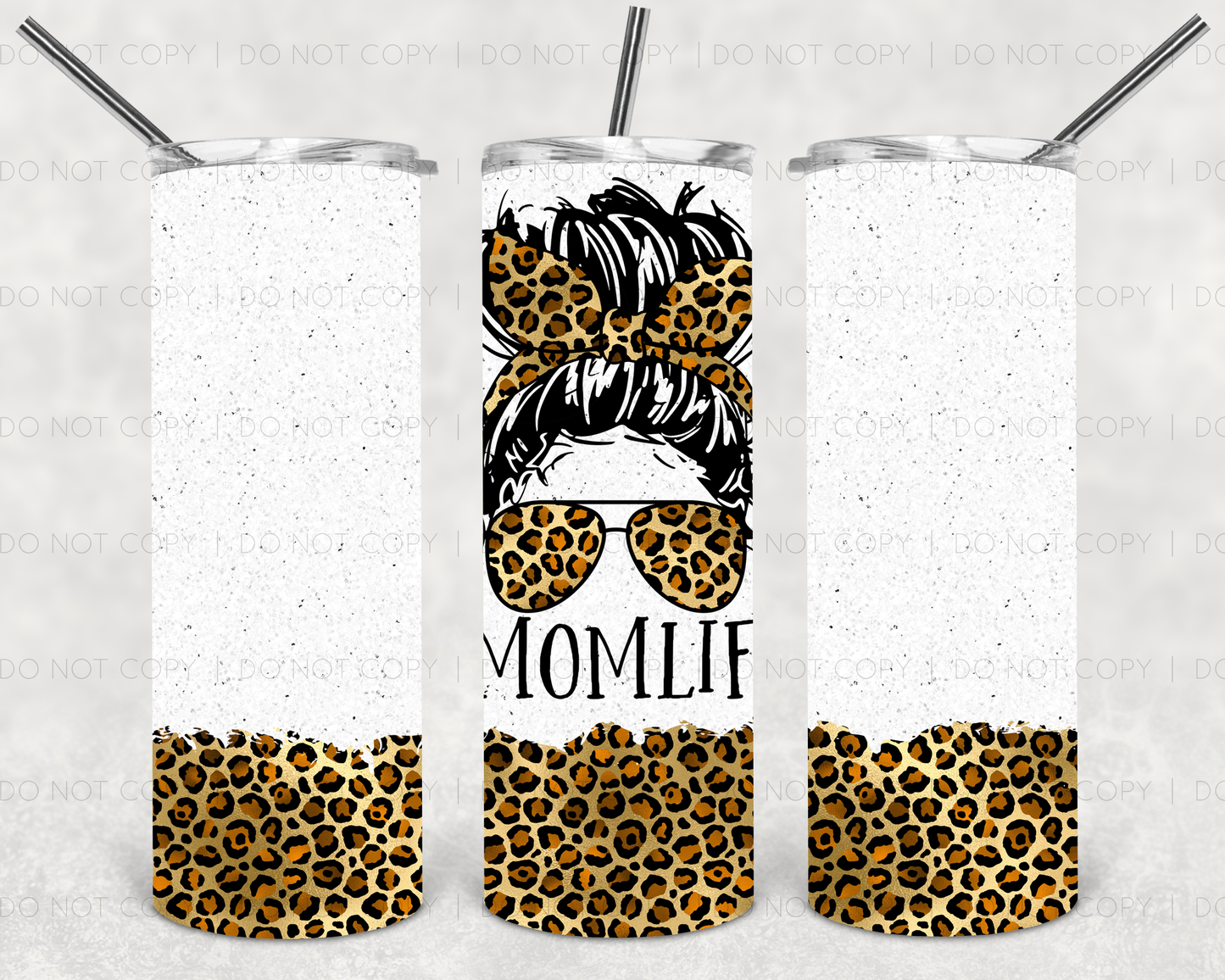 Leopard Mom Life Tumbler