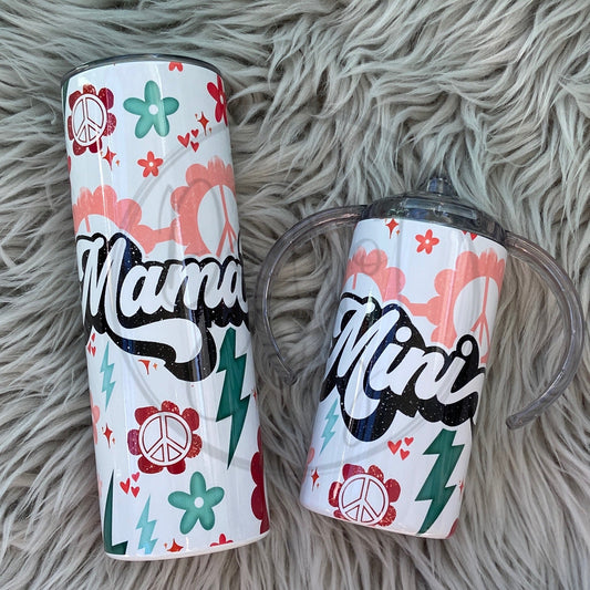 Mama Mini Retro Bolt Tumbler Set