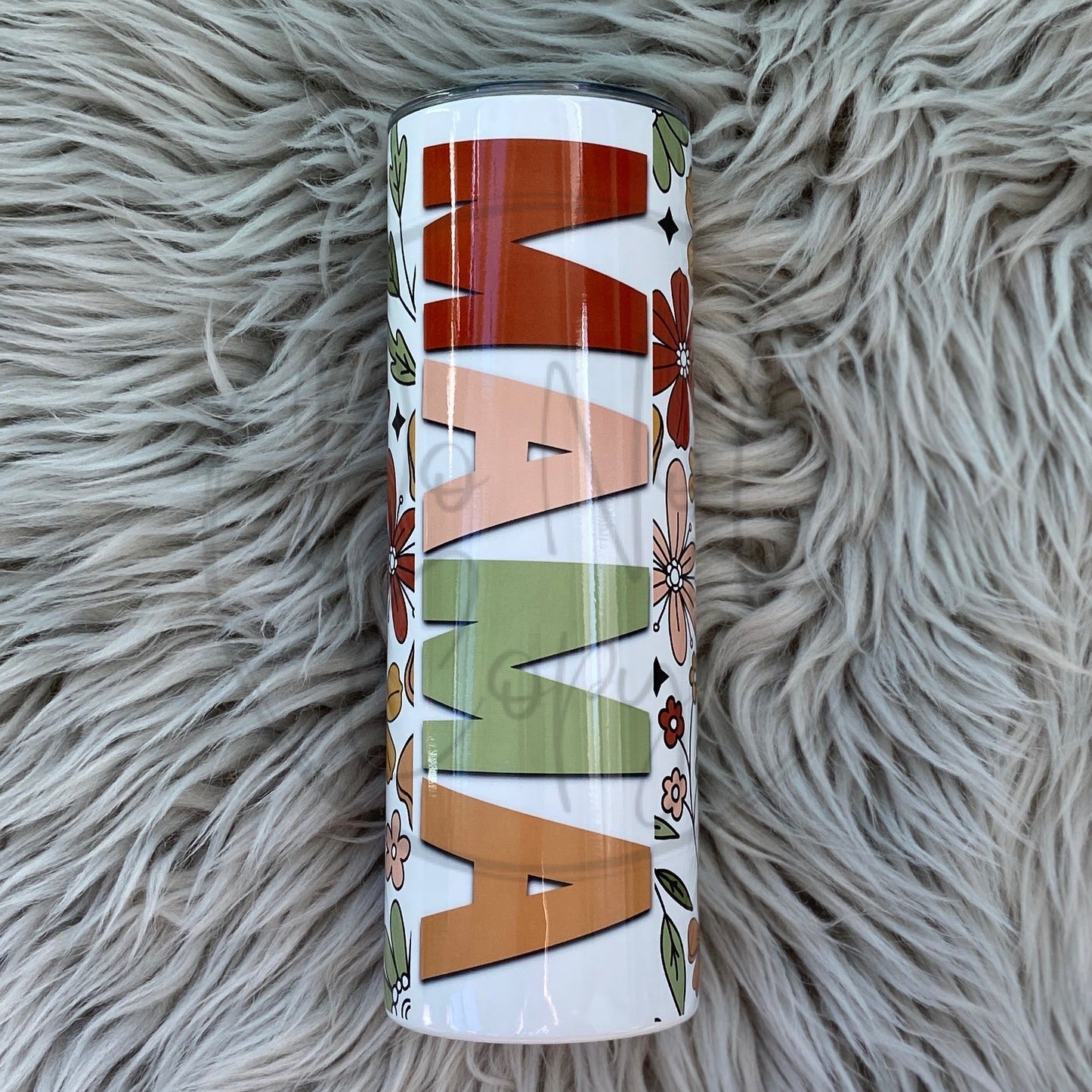 Mama Retro Floral Tumbler