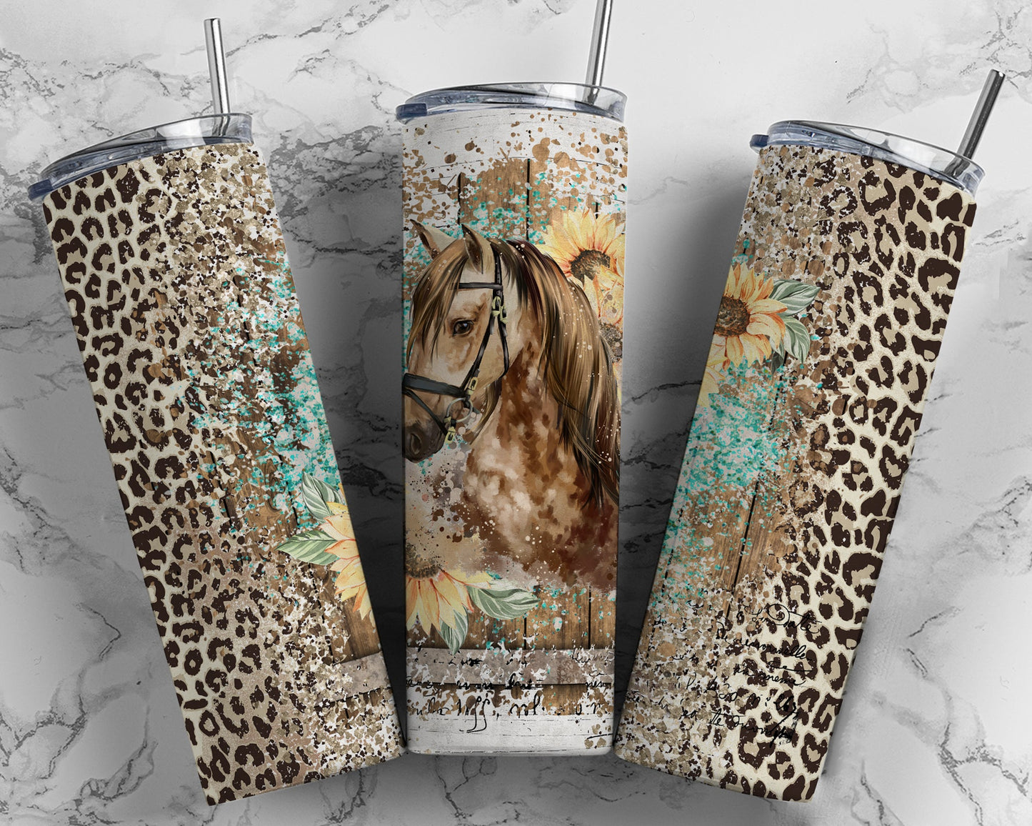 Leopard Horse Tumbler