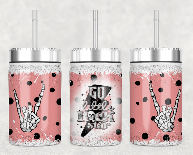 Go little rock star Mason Jar Tumbler