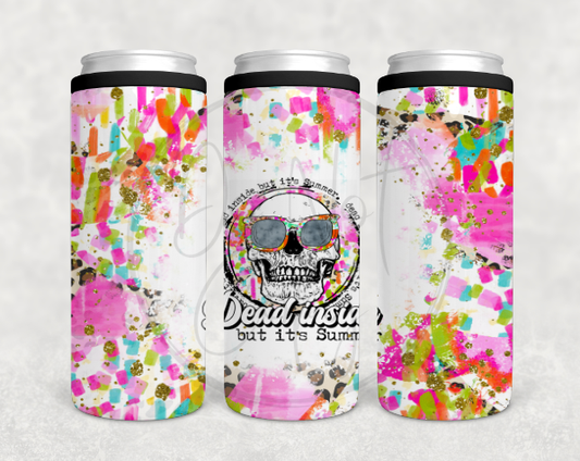 Dead Inside but it's Summer Can Cooler Tumbler