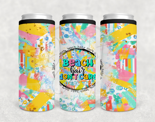 Beach Hair Don't Care Can Cooler Tumbler