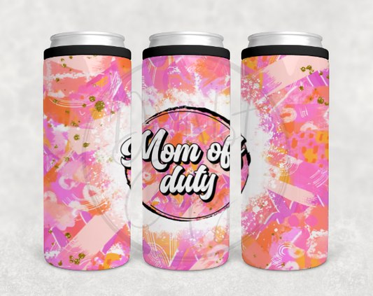 Mom Off Duty Can Cooler Tumbler