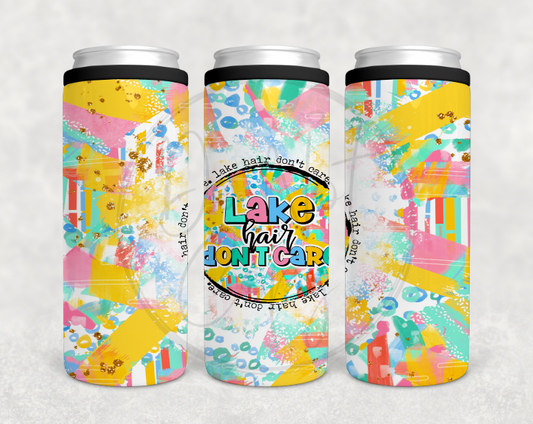 Lake Hair Don't Care Can Cooler Tumbler