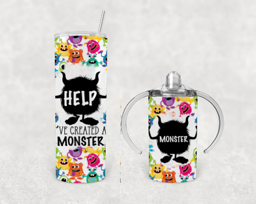 Mommy and me I've created a monster Tumbler Set