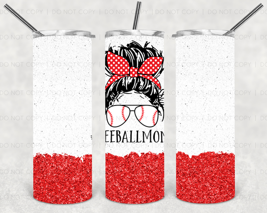 Tee Ball Mom Life Tumbler