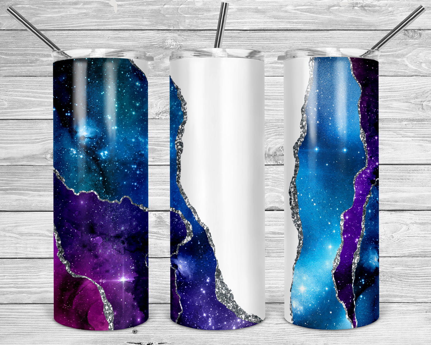 Purple/Blue Agate Tumbler