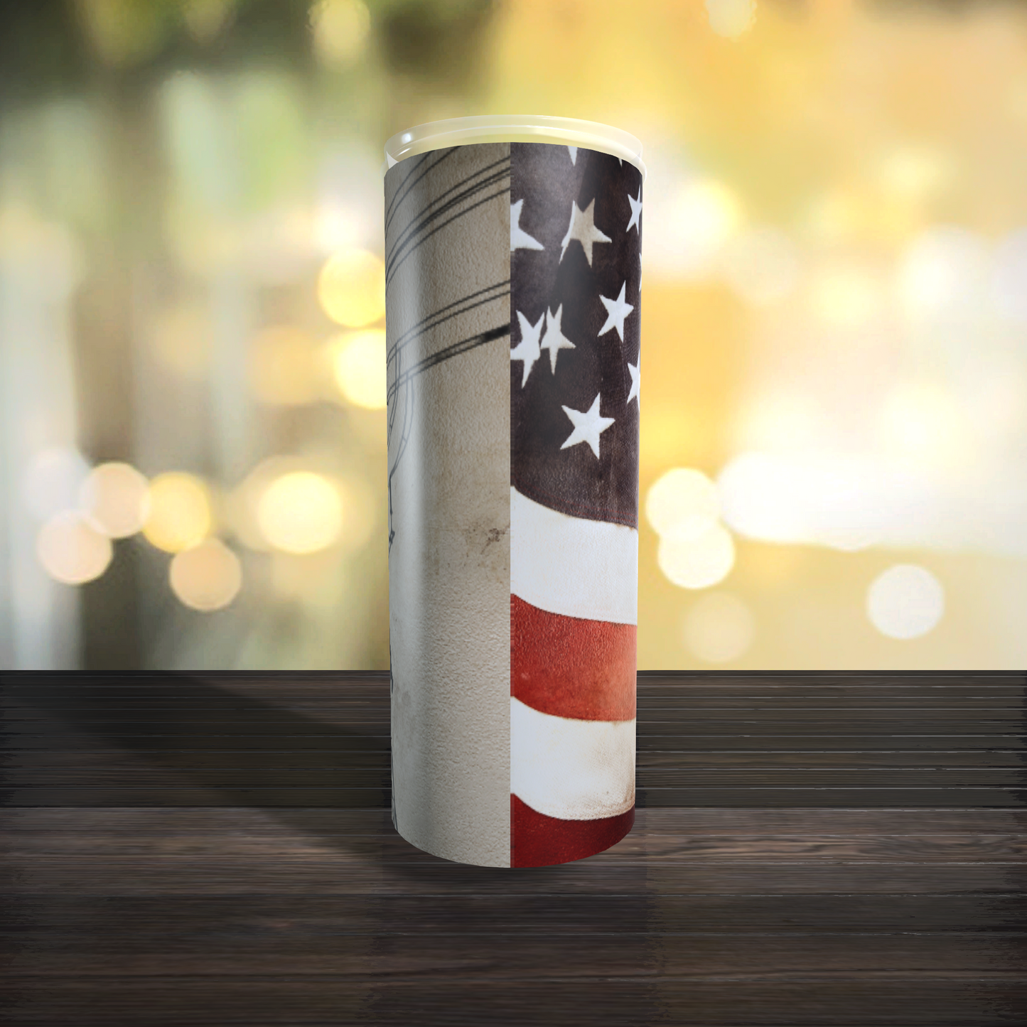 American Flag Lineman Tumbler