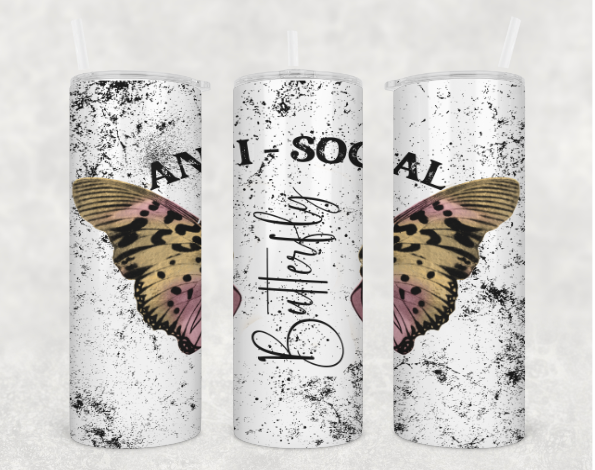 Antisocial Butterfly Tumbler