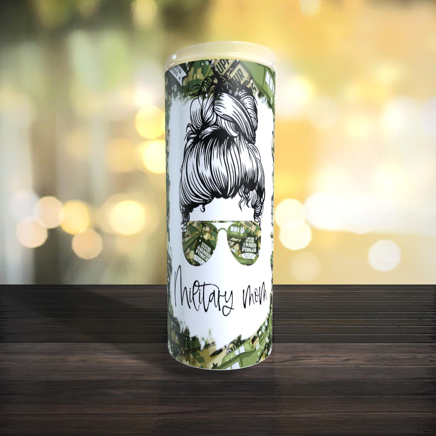 Armed Forces Military Mom Tumbler