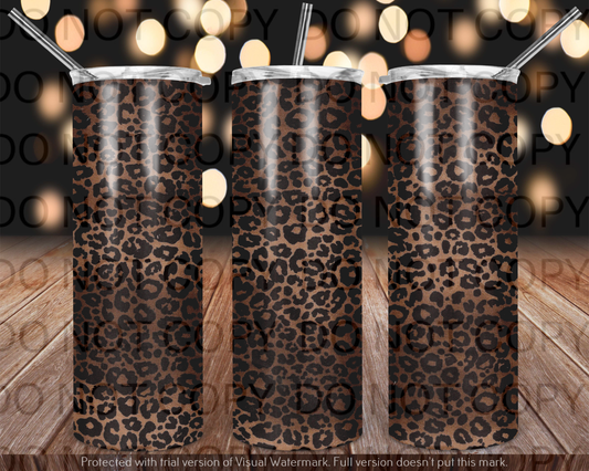 Brown leopard Tumbler