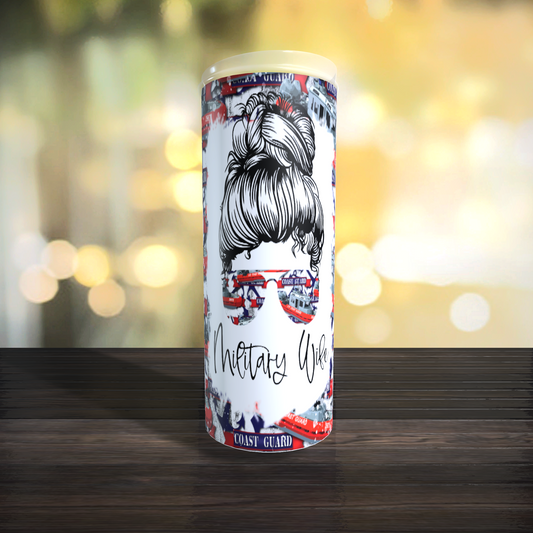 Coast Guard Military Wife Tumbler