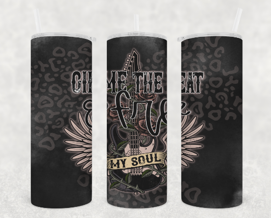 Gimme the beat Tumbler (Shown on shimmer)