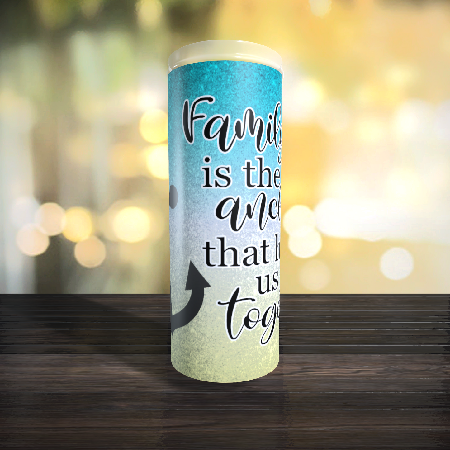 Family is the anchor beach Tumbler