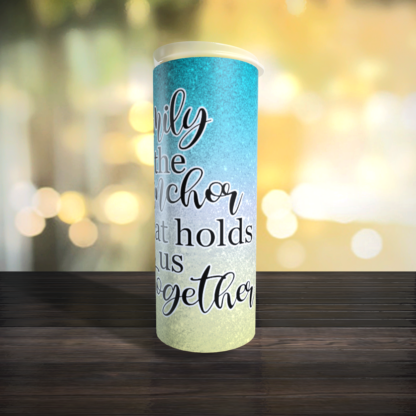 Family is the anchor beach Tumbler