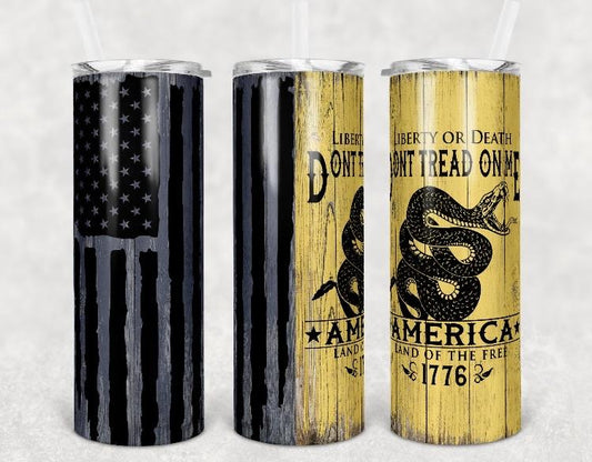 Flag don’t tread Tumbler