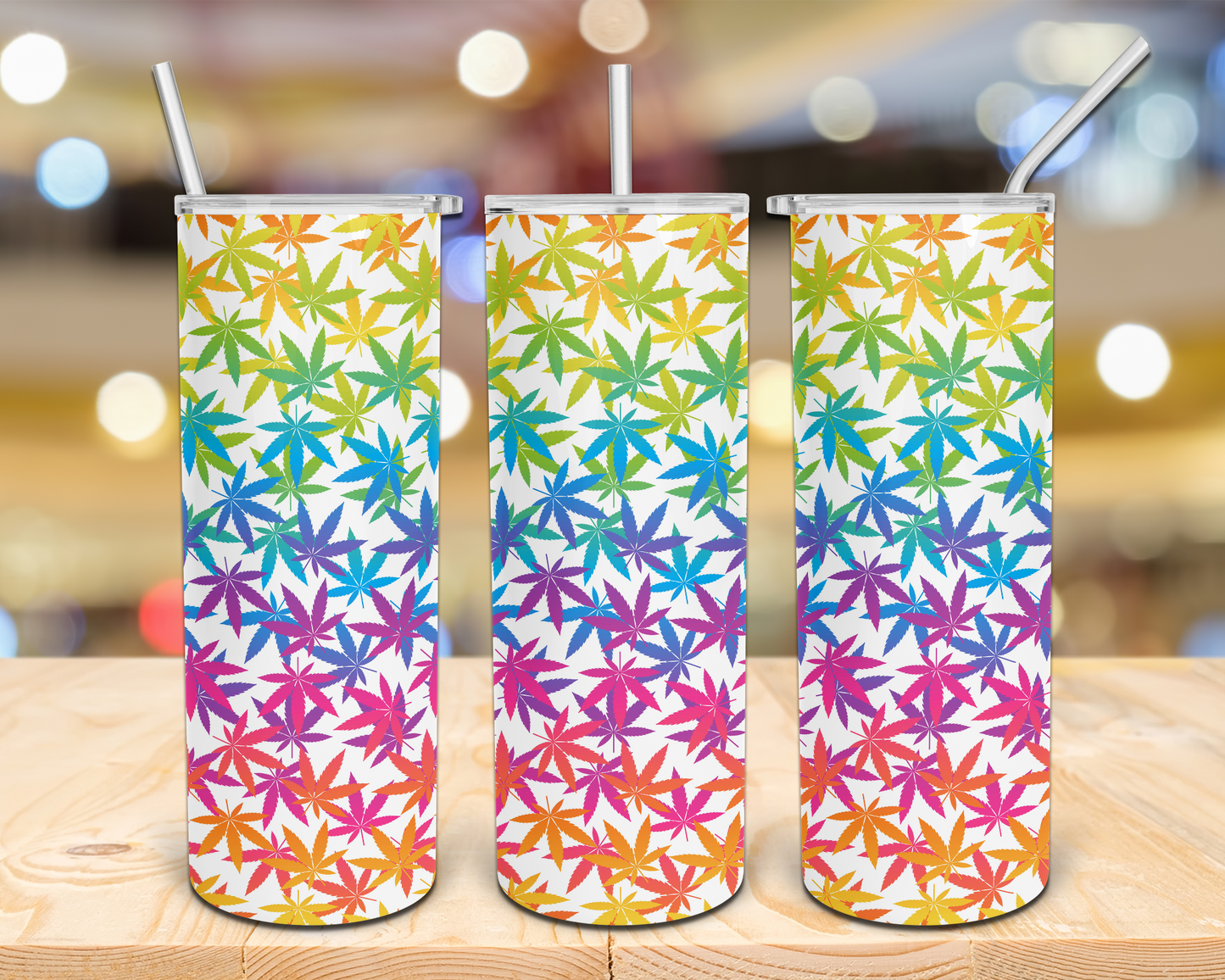 Rainbow 420 weed  Tumbler