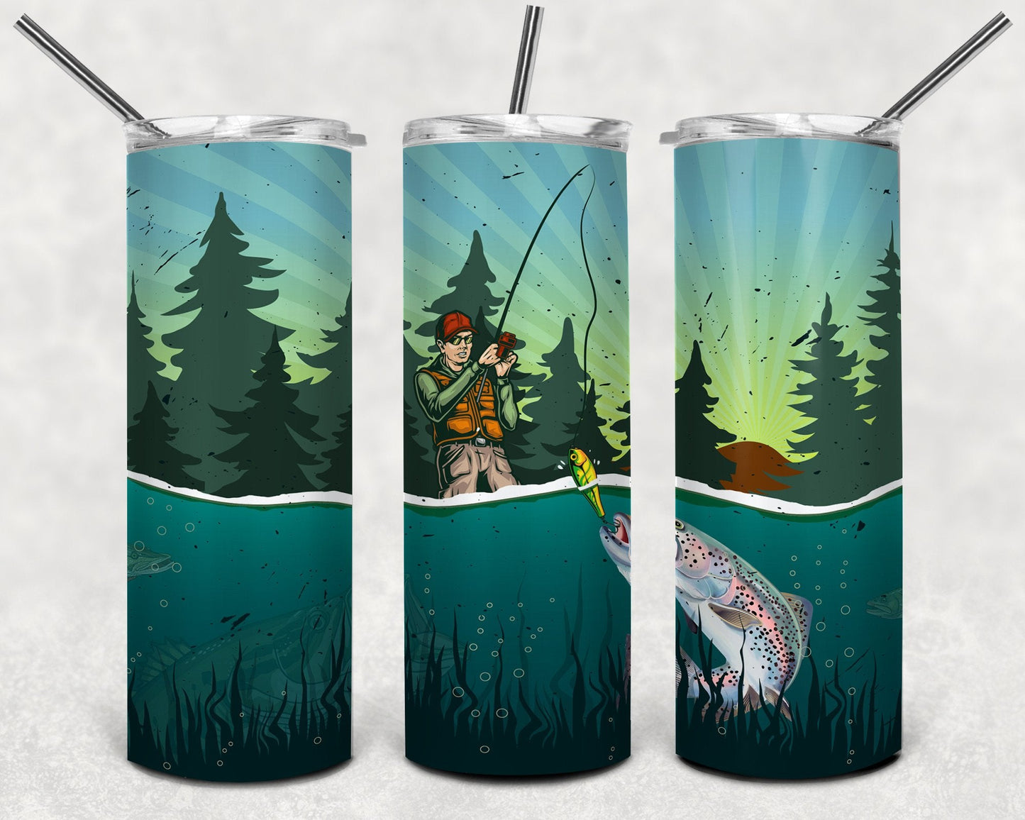 Fishing Fisherman Tumbler