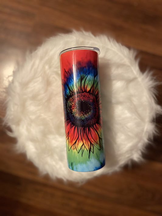 TieDye sunflower Tumbler