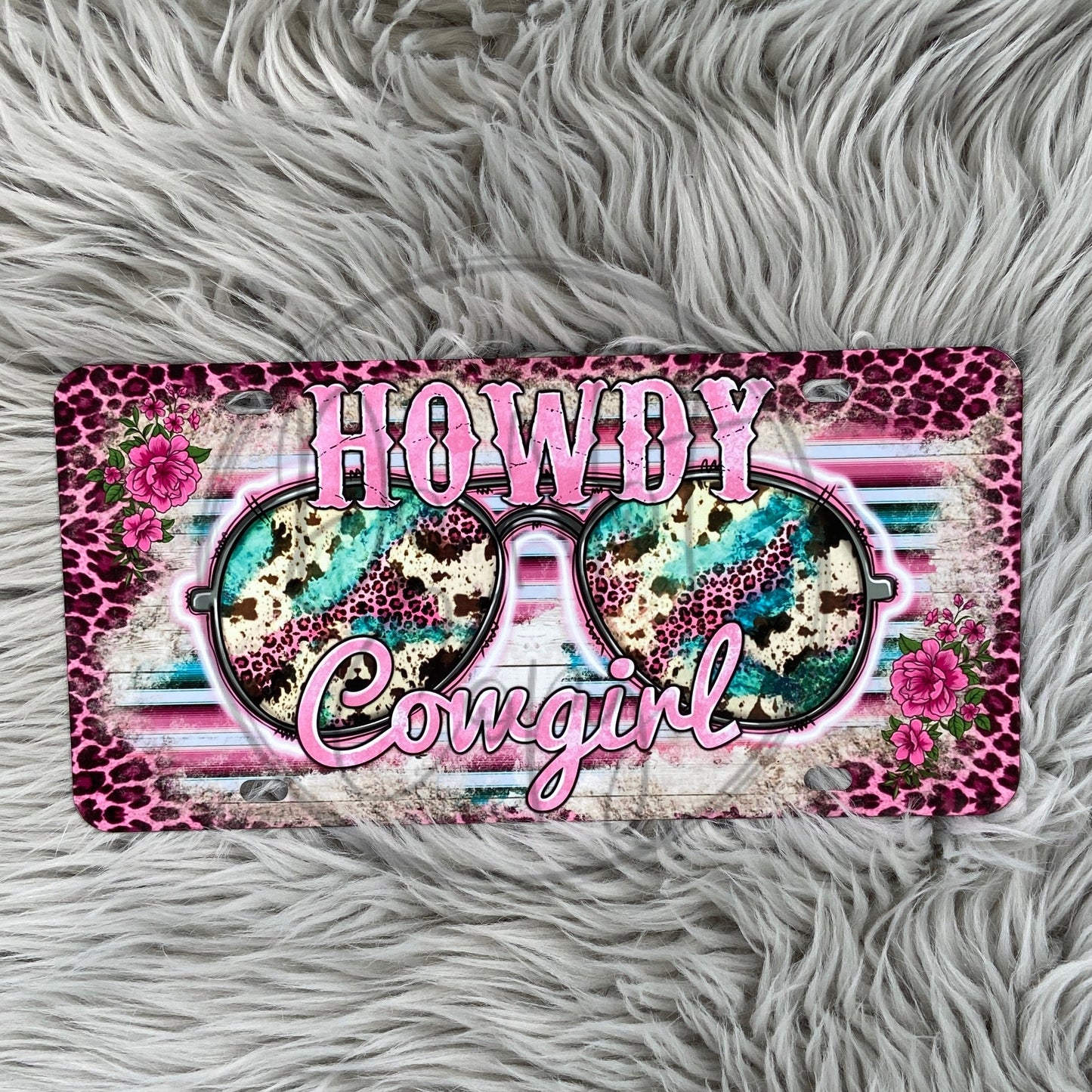 HOWDY Cowgirl License Plate