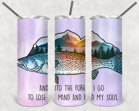 Fish lose my mind find my soul Tumbler