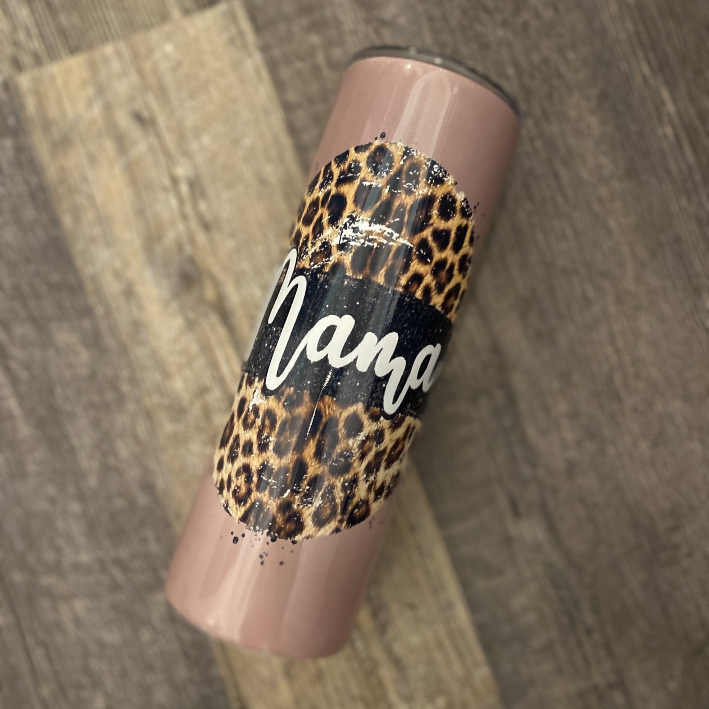 Mama Leopard Pink Tumbler