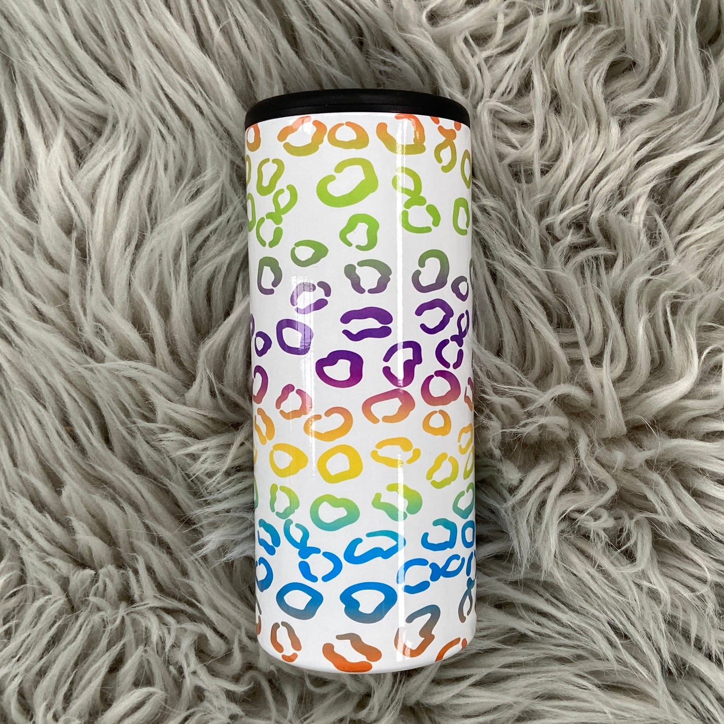 Bright leopard Can Cooler Tumbler