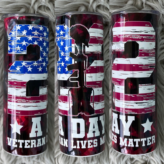 22 a day veterans Tumbler