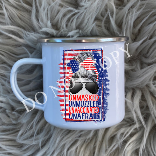 Unmasked Unmuzzled Unafraid MUG