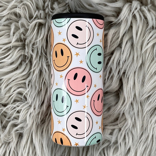 Retro happy Can Cooler Tumbler