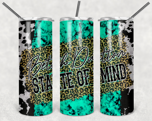 Beth State of Mind leopard Tumbler