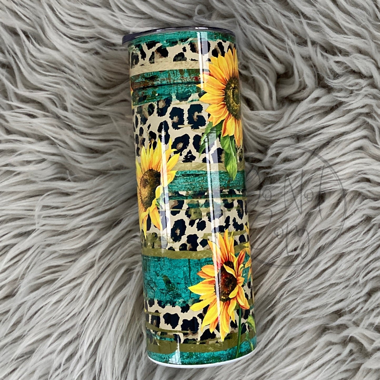 Rustic Wood Sunflowers Tumbler