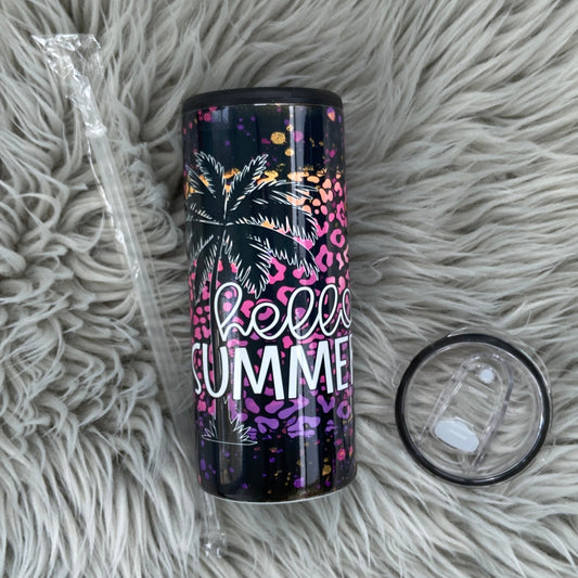 Hello Summer Can Cooler Tumbler