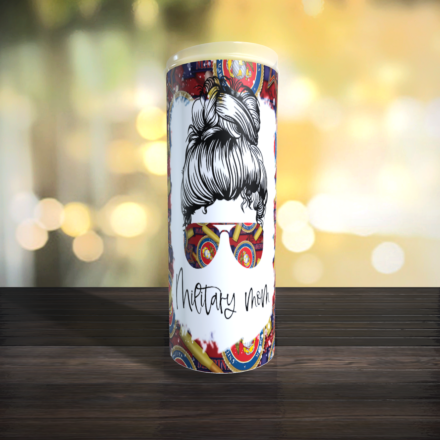 Marine Military Mom Tumbler